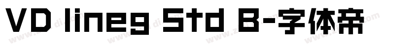 VD lineg Std B字体转换
